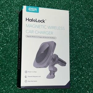 ESR Halolock Magnetic Wireless Car Charger, Fast Charging, Compatible with Magsa